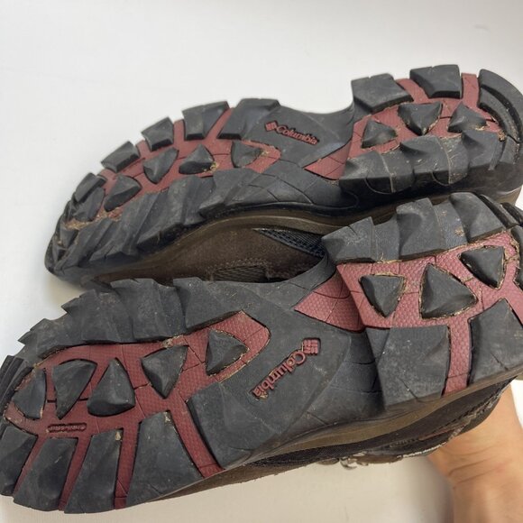 Columbia Omni-Tech Packus Ridge Mid Hiking Boot Leather Waterproof Brown Men 8.5 - Picture 6 of 16